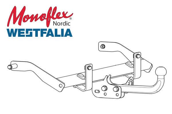 Westfalia Dragkrok med fast kula