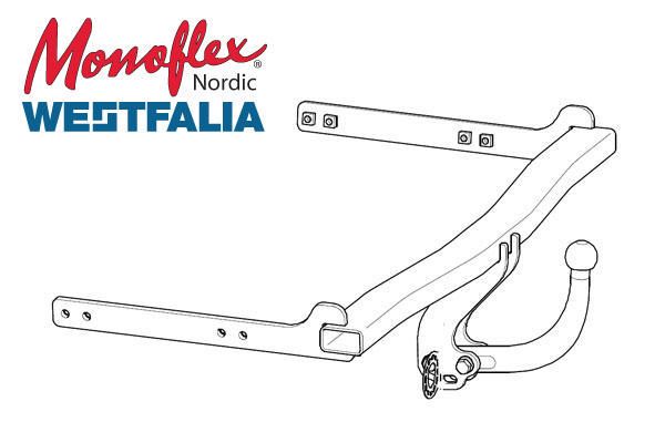 Westfalia Dragkrok med fast kula