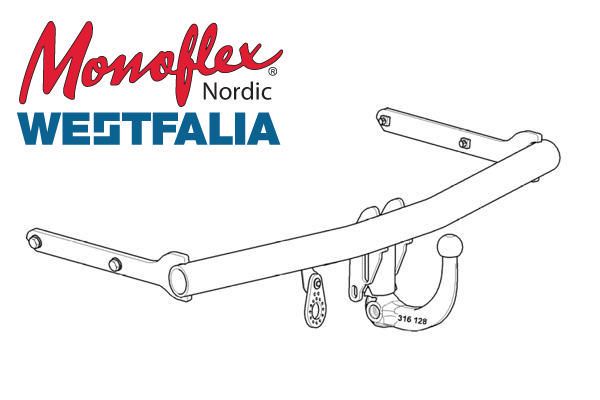 Westfalia Dragkrok med avtagbar kula