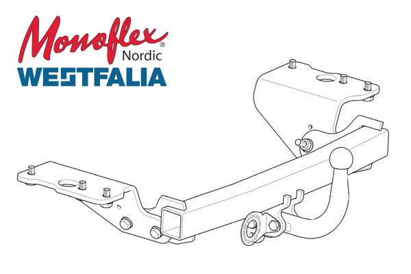 Westfalia Dragkrok med fast kula