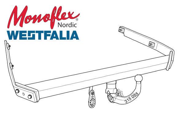 Westfalia Dragkrok med avtagbar kula