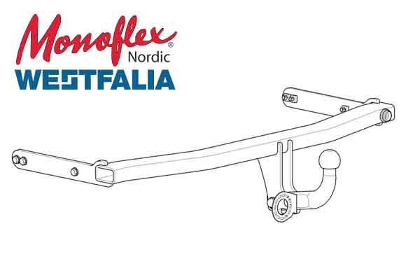 Westfalia Dragkrok med fast kula