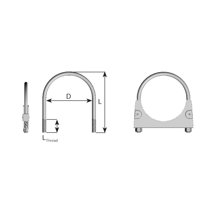 U-Klamma 79 mm Dinex