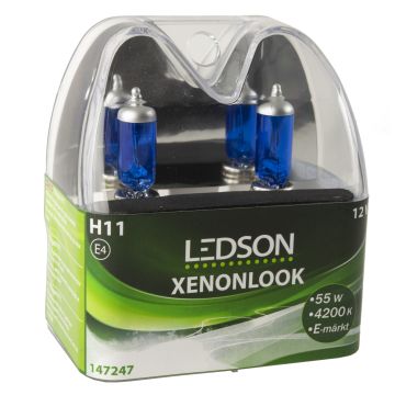 Ledson Gl&ouml;dlampa H11 55W 12 V 2-pack