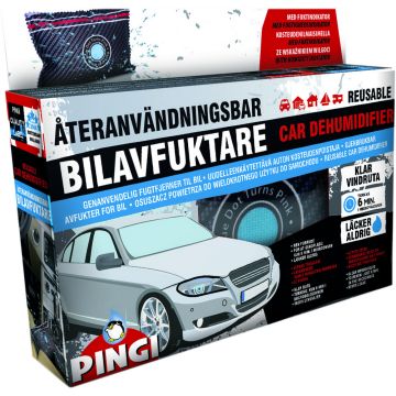 Pingi &Aring;teranv&auml;ndbar luftavfuktare - Anti-imma i bilen 300 g 1-pack