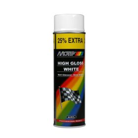 Motip High Gloss - Rallyfärg Vit 500 ml