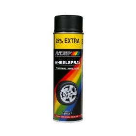 Motip Wheelspray Matt - Fälgfärg Svart 500 ml