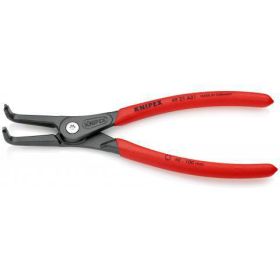 Precisionslåsringstång för ytterringar på axlar med plastöverdrag som ger säkert grepp grå, försedd med korrosionsskydd 210 mm Knipex