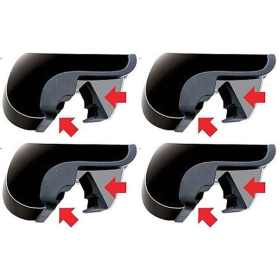 MontBlanc Activa Monteringskit 331590/04+ - För Integrerad reling - 4-pack