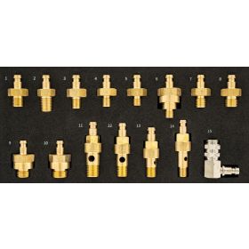 Motor & Turbo Oljetryckadapterset 15-Delar Hubitools