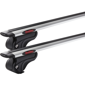 MontBlanc Activa Aero+ 241600 - Komplett lasthållare för Takreling 125 cm - Aluminium 2-pack