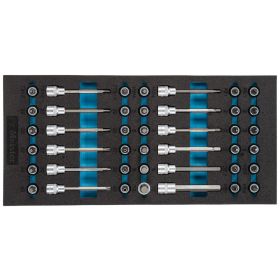 Skruvmejsel/Hylssats 3/8" 42-Delar ProMeister