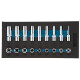 Hylssats 1/2" Torx Invändig E10-E24 18-Delar ProMeister