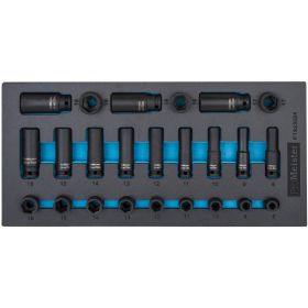 Hylssats 3/8" Kraft 8-19mm 24-Delar ProMeister