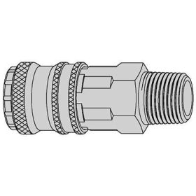 Tryckluftskoppling 3/8" NPT UTV NBR. Serie 320 eSafe, DN 7.6 Cejn