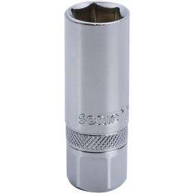 Tändstiftshylsa clipsfäste 3/8", 6-kant, 21 mm Sonic