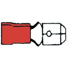 ProMeister Flatstift Röd 0.5-1.5 mm², 4.8x0.8 mm