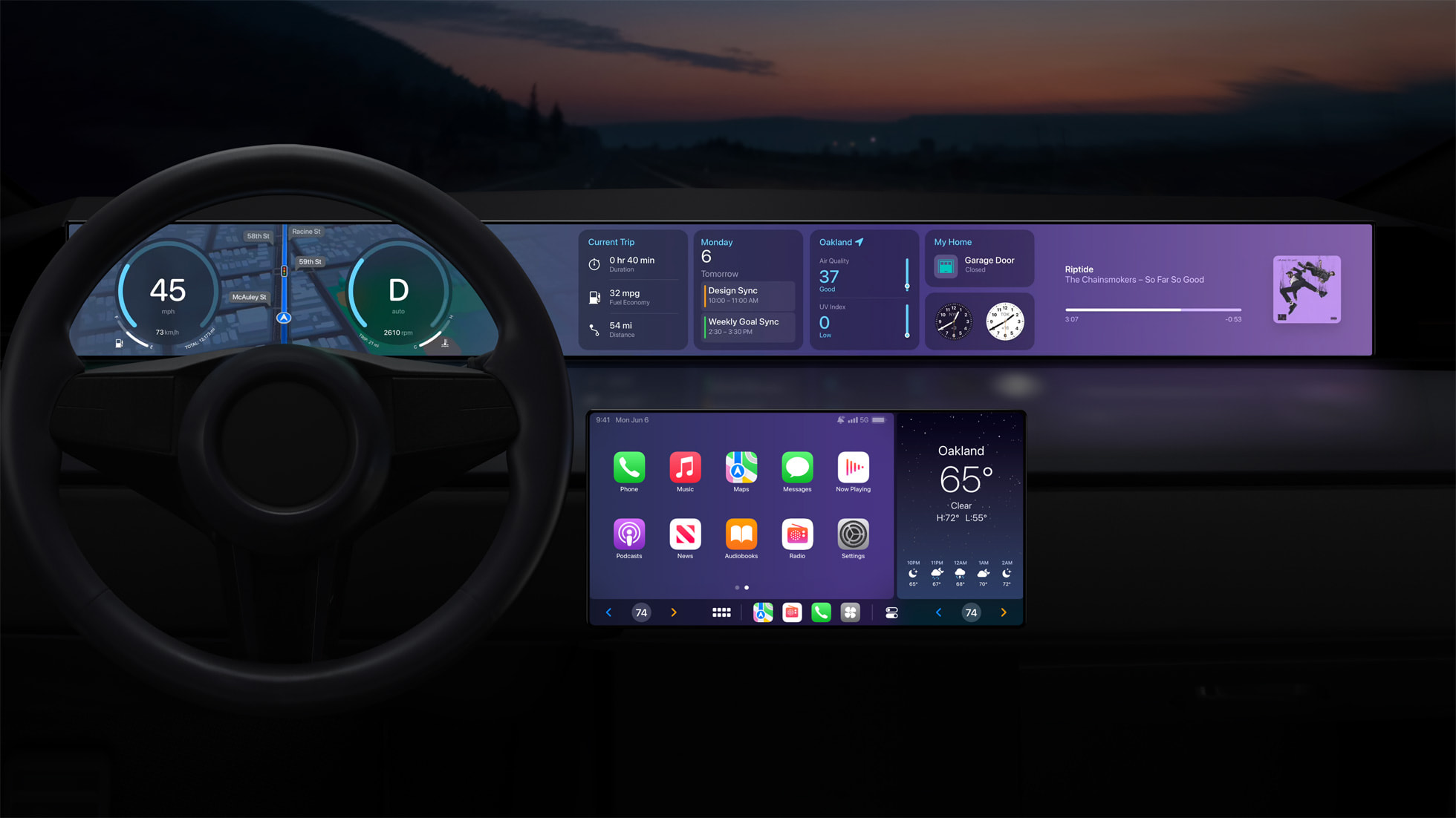 Nya Apple CarPlay - Bild från Apple.com